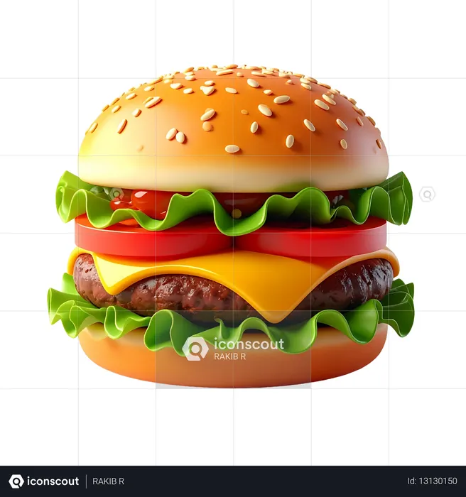 AI Hambúrguer vegetariano  Imagem