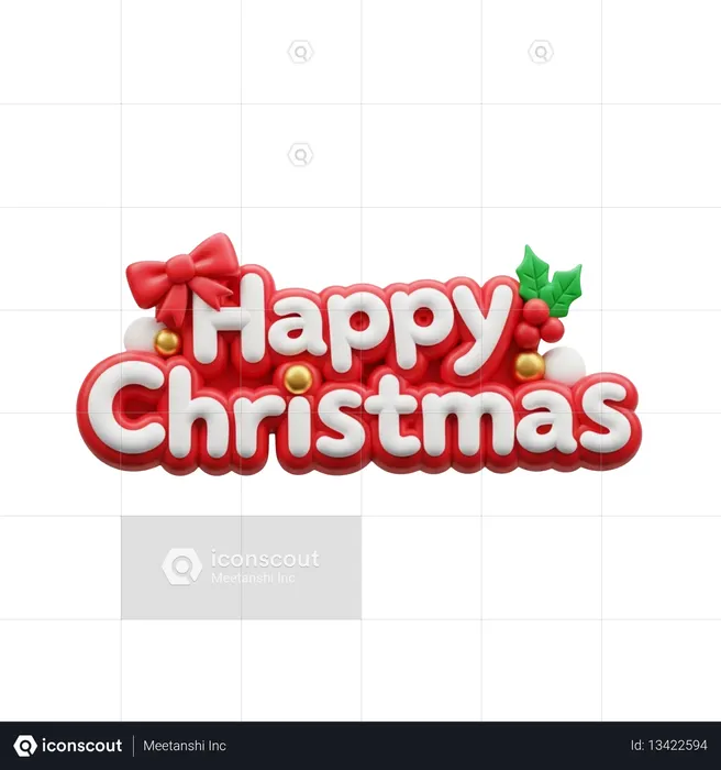 AI Happy Christmas  3D Icon