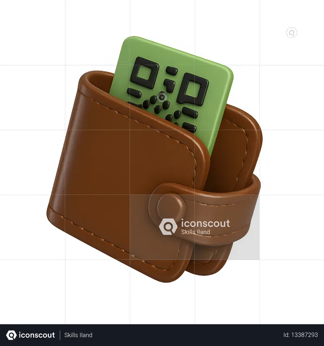 AI Portefeuille avec code QR  Image IA