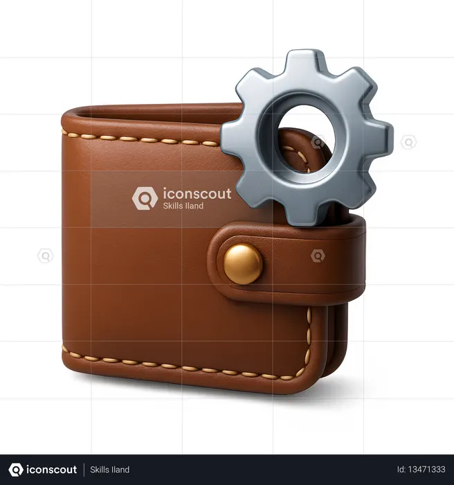 AI Portefeuille avec paramètres  Image IA