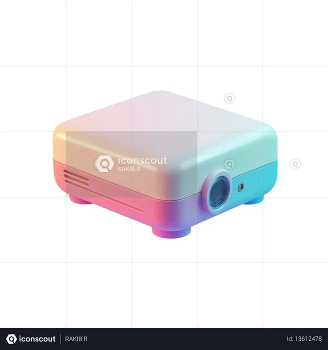 AI Projector  3D Icon