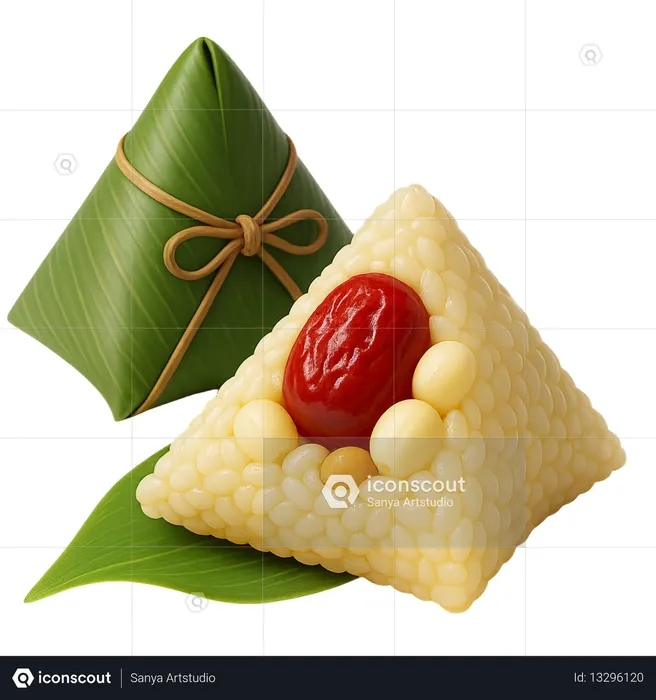 AI Red Date Peanut  3D Icon