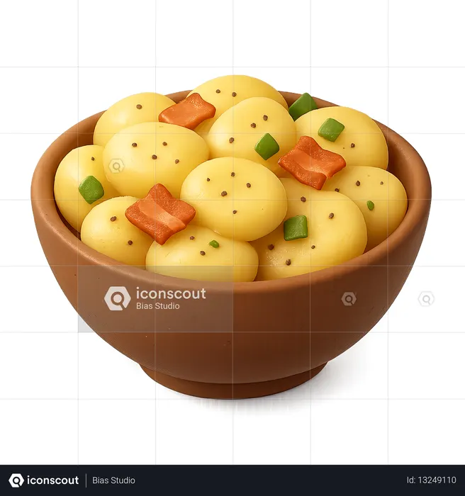 AI Tigela de batatas cozidas com ervas  Imagem