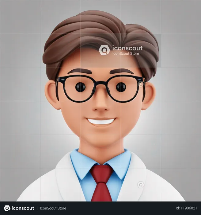 AI Um médico sorridente  Imagem