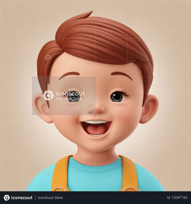 Boy smiling  AI Image