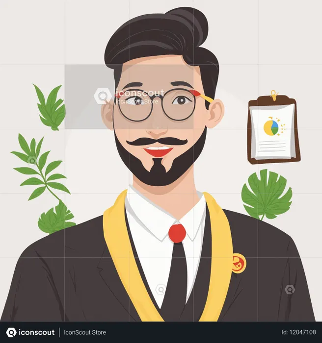 Businessman dressed in a suit and tie  AI Image