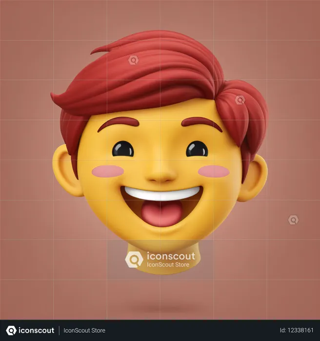 Niño con cabello rojo sonriendo  Imagen AI
