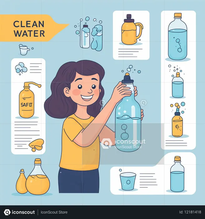 Clean Water Awareness  AI Image