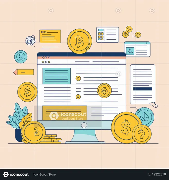 Criptomoeda  Imagem de IA