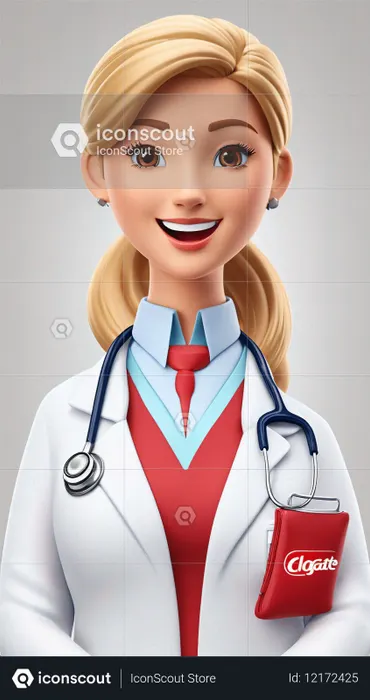 Dentist With Colgate Pouch  AI Image