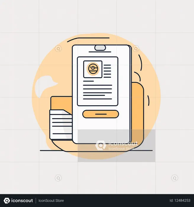 Digital Profile On A Smartphone  AI Image