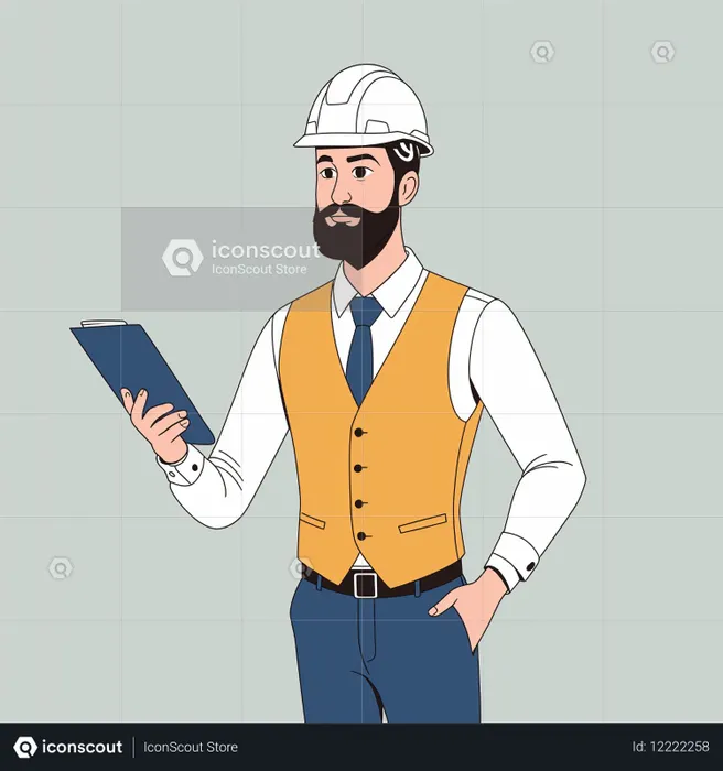 Engineer With A Clipboard  AI Image