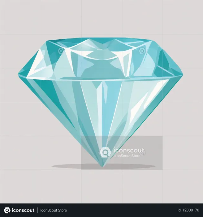 Faceted Gemstone  AI Image