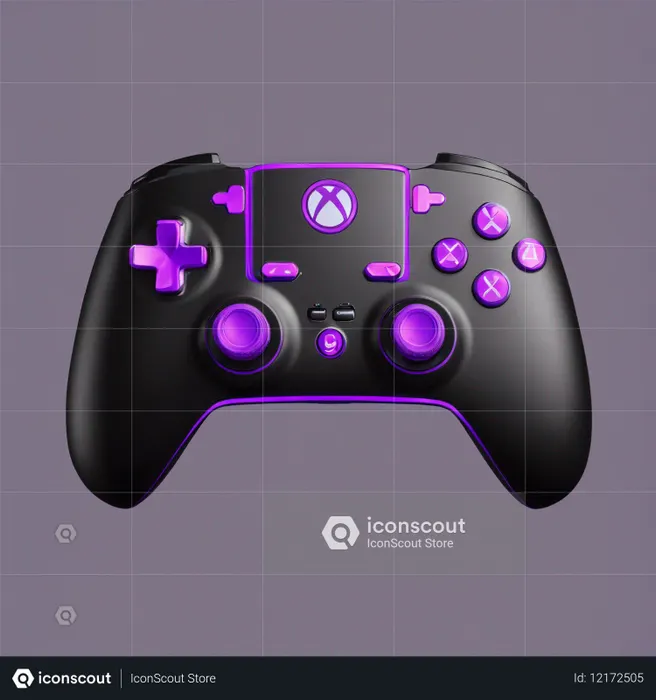 Gaming Controller With Illuminated Buttons  AI Image