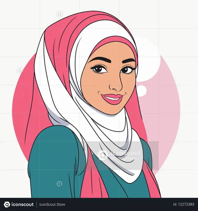 Hijab Woman  AI Image
