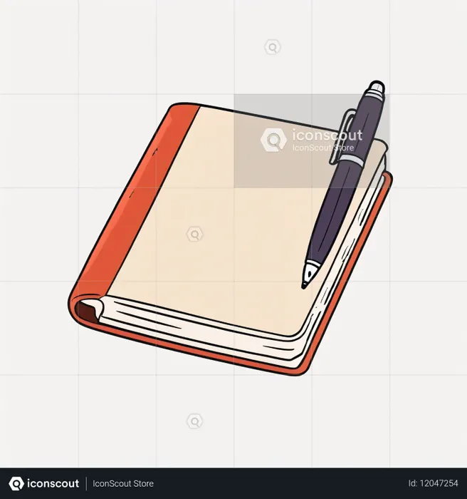Notebook With A Pen  AI Image