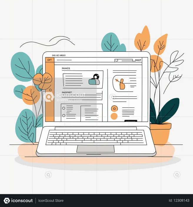 Office Workspace  AI Image