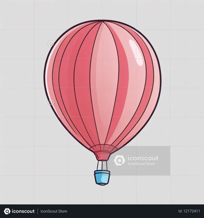 Parachute Balloon  AI Image