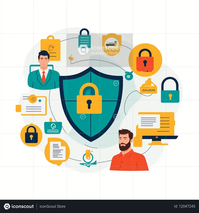 People using cyber security tools  AI Image