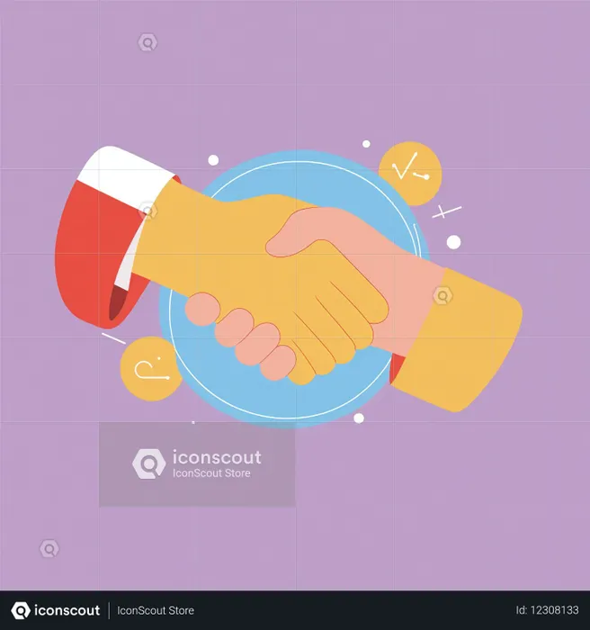 Poignée de main symbolisant l'accord  Image IA