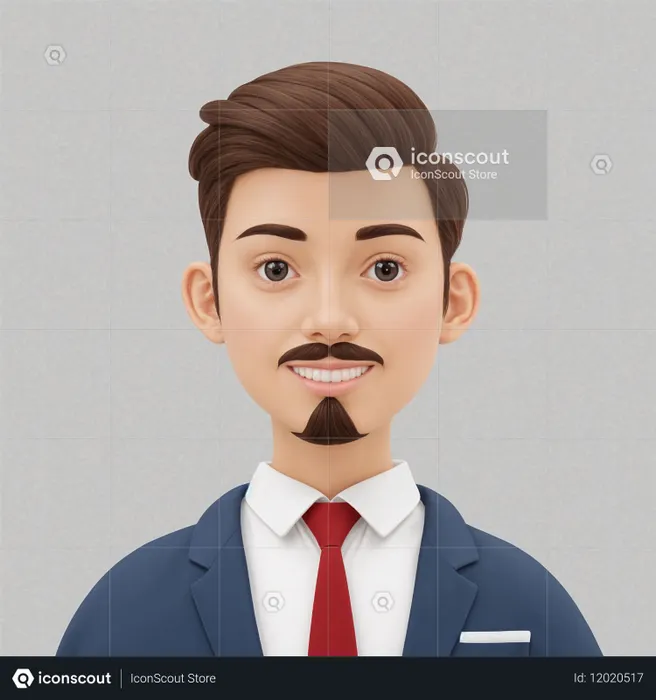 Smiling businessman wearing suit  AI Image