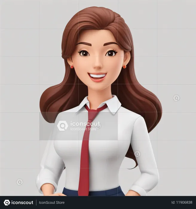 Smiling Businesswoman  AI Image
