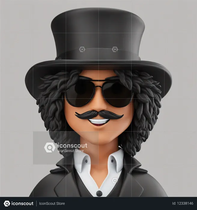 Stylish Boy With A Top Hat  AI Image