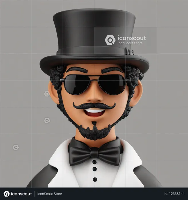 Stylish Gentleman In Formal Attire  AI Image
