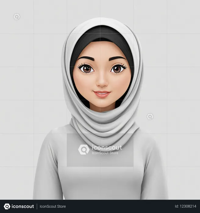 Woman In Hijab  AI Image