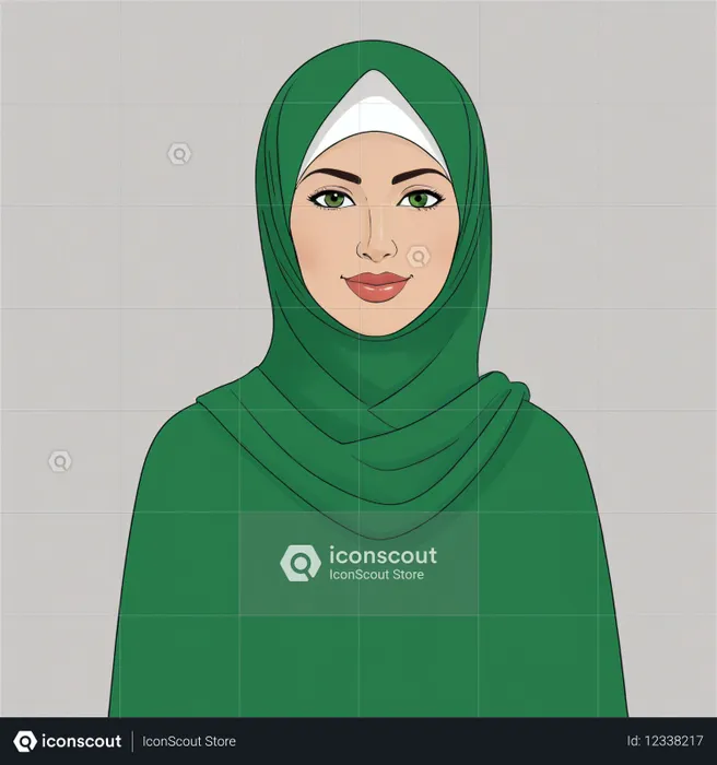 Woman In Hijab  AI Image