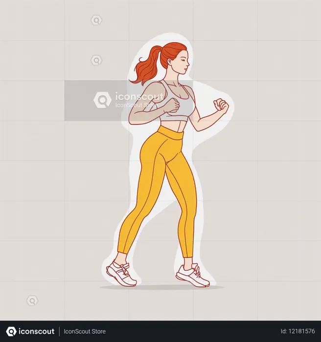 Woman Jogging  AI Image
