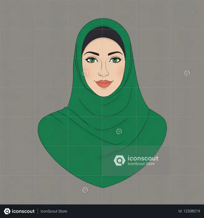 Woman Wearing Hijab  AI Image