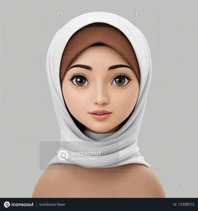 Young Muslim Woman  AI Image