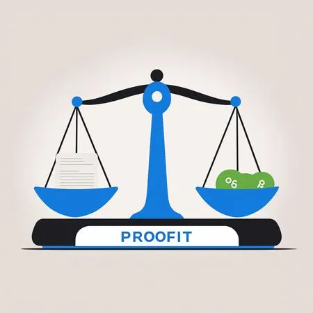 A Balance Scale With Documents And Currency  AI Image