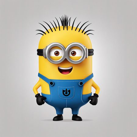A Cheerful Minion Character  AI Image