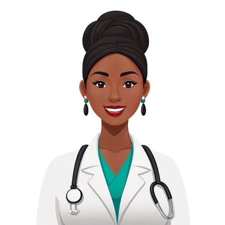 A Female Doctor With A Stethoscope  AI Image