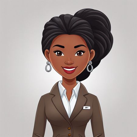 A Professional Woman In Business Attire  AI Image