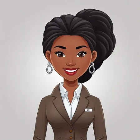 A Professional Woman In Business Attire  AI Image