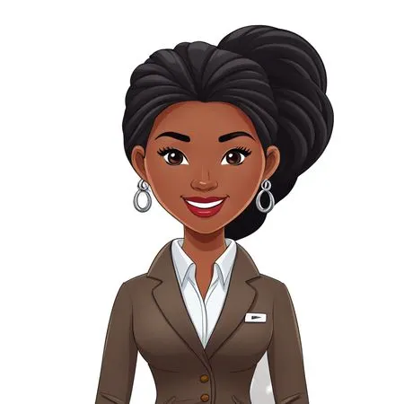 A Professional Woman In Business Attire  AI Image