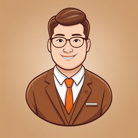 A Smiling Businessman in suit  AI Image