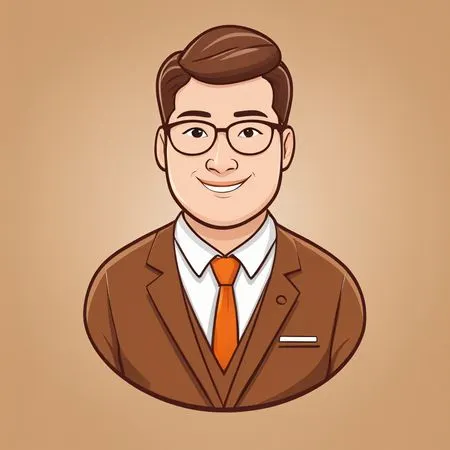 A Smiling Businessman in suit  AI Image