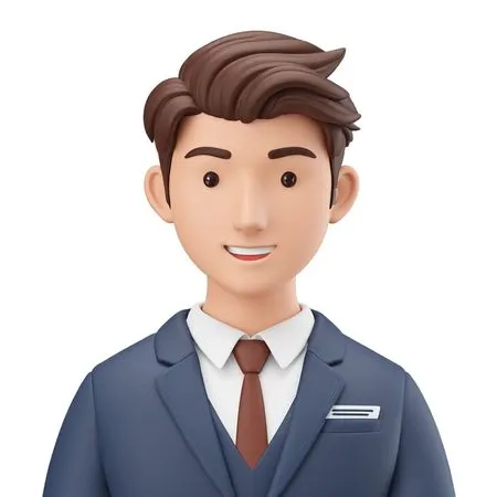 A Smiling Businessman In A Suit  AI Image