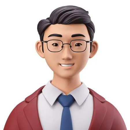 A Smiling Character In Formal Attire  AI Image