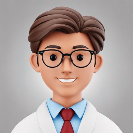 A Smiling Doctor  AI Image
