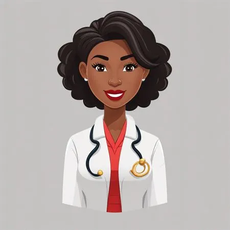 A Smiling Female Doctor  AI Image