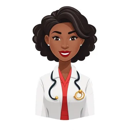 A Smiling Female Doctor  AI Image