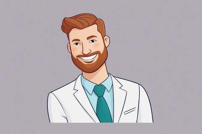 A Smiling Man In A Suit  AI Image