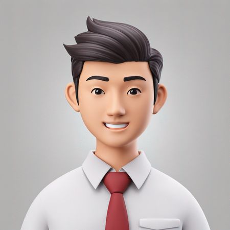 정장을 입은 미소 짓는 남자  AI 이미지