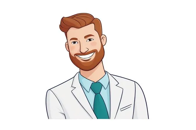 A Smiling Man In A Suit  AI Image