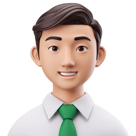 A Smiling Young Man In Business Attire  AI Image